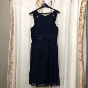 Blue chiffon dress
